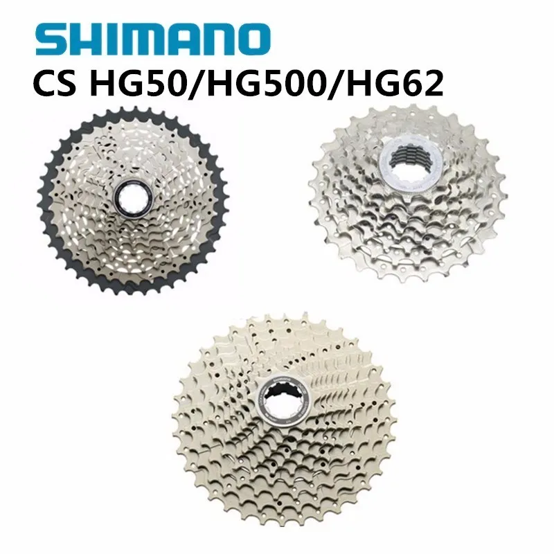 

Shimano Genuine CS HG50/HG500/HG62 8/9/10 Speed Cassette bicycle freewheel HG-500-10 11-34t 11-36t 11-42t