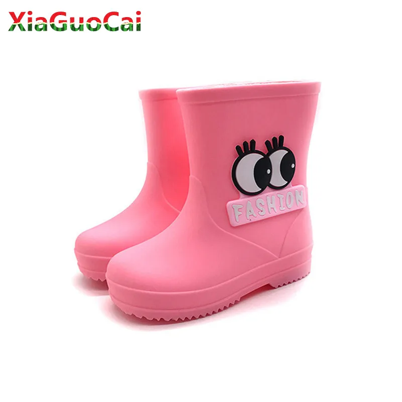 

Newest Fashion Kids Rain Boots Girls Boys children Cartoon shoes Rainboots Waterproof Overshoes Water Shoes Rubber Non-slip A86