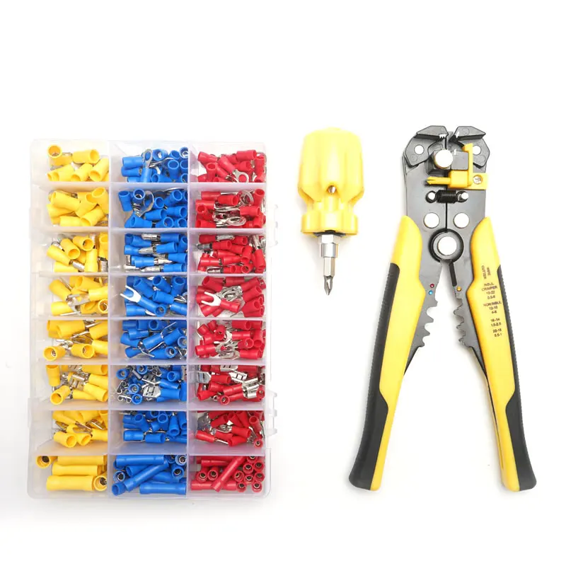 

0.2-6.0mmІ Crimper Cable Cutter Crimping Terminals Sets Wire Stripper Multifunctional Stripping Tools Crimping Pliers