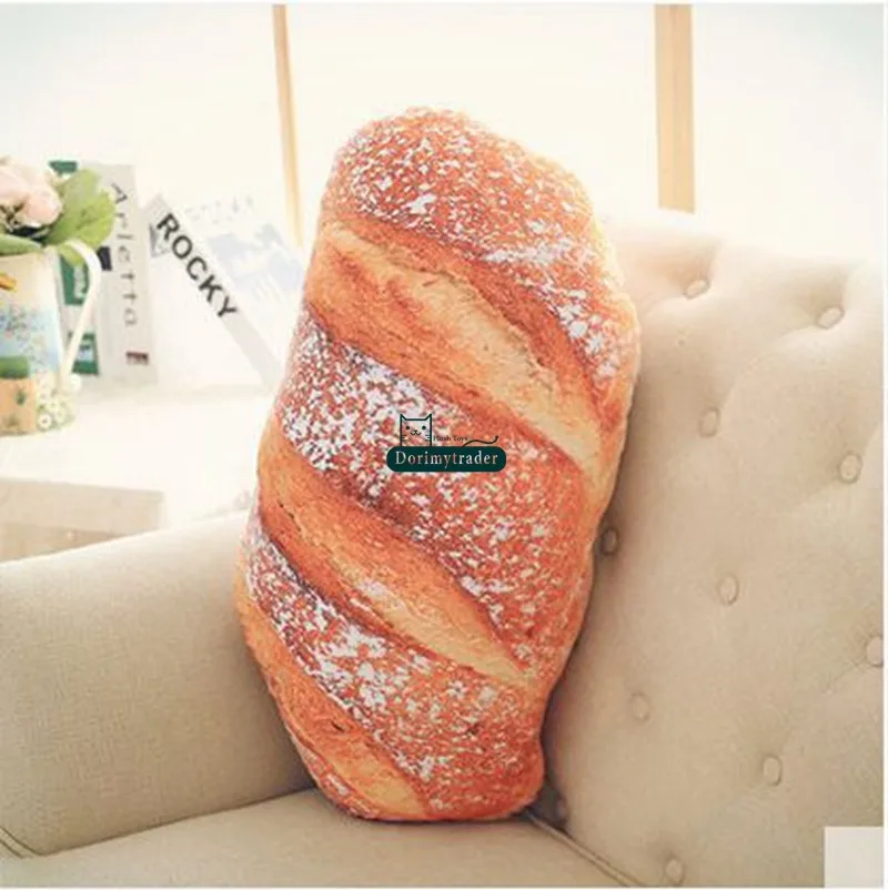 Dorimytrader 80cm Vivid Simulated Cartoon Bread Plush Pillow Cushion 31'' Cute Soft Stuffed  Bread Toy Doll Kids Gift DY60251 (13)