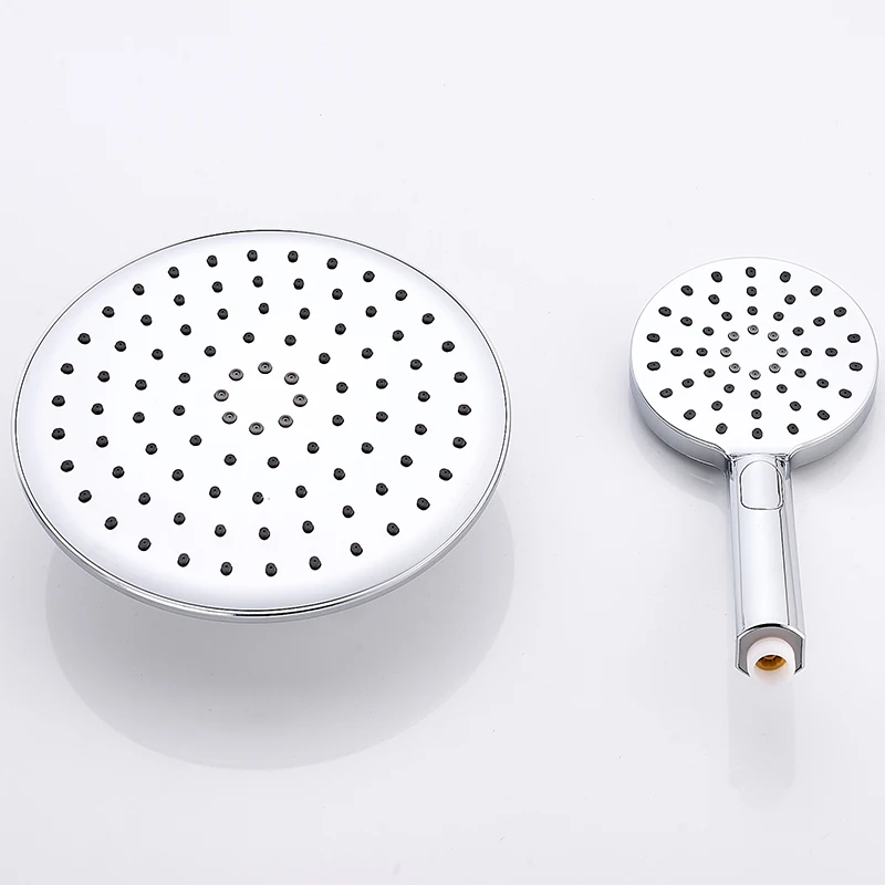 GEYO, 3 режима, АБС-пластик, душевая головка для ванной, большая панель, круглая хромированная, дождевая головка, водосберегающая, классический дизайн, G1/2, дождевая душевая головка