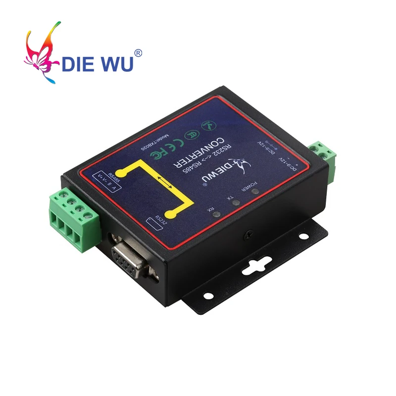 

DIEWU Active RS232 to RS485 Cable converter with power supply High quality