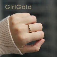 9k кольцо из цельного золота, тонкое кольцо, кольцо для укладки, изящное минималистичное, кольцо для пасьянса