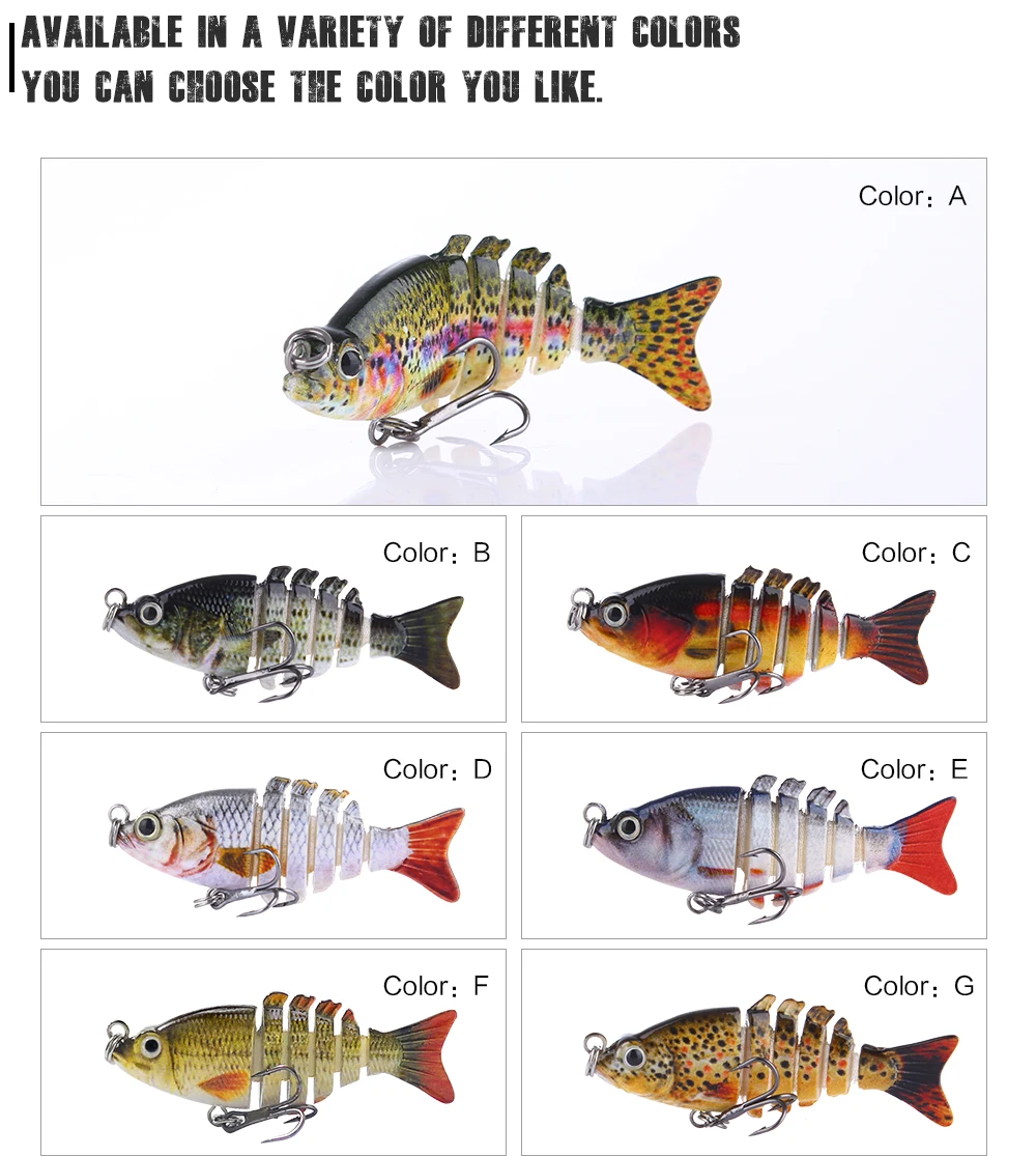 " Мини Мульти соединенная плавающая приманка рыболовная приманка 6 сегментов Гибкая Рыбная приманка плавающая приманка 2,5 г бионическая приманка снасть для баса Pesca