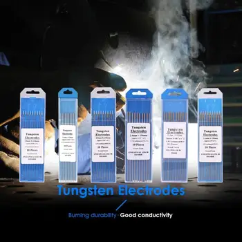 

10pcs WL15 Tungsten Electrode Welding Rods for Lanthanated Welding Machine for Tig Welding Machine for Electric Power Tools Set