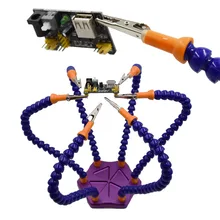 Электрический Multifucntion пайка Третий ручной инструмент помощи 6 шт. гибкий манипулятор печатной платы Сварка бурения ручной ремонт станция комплект