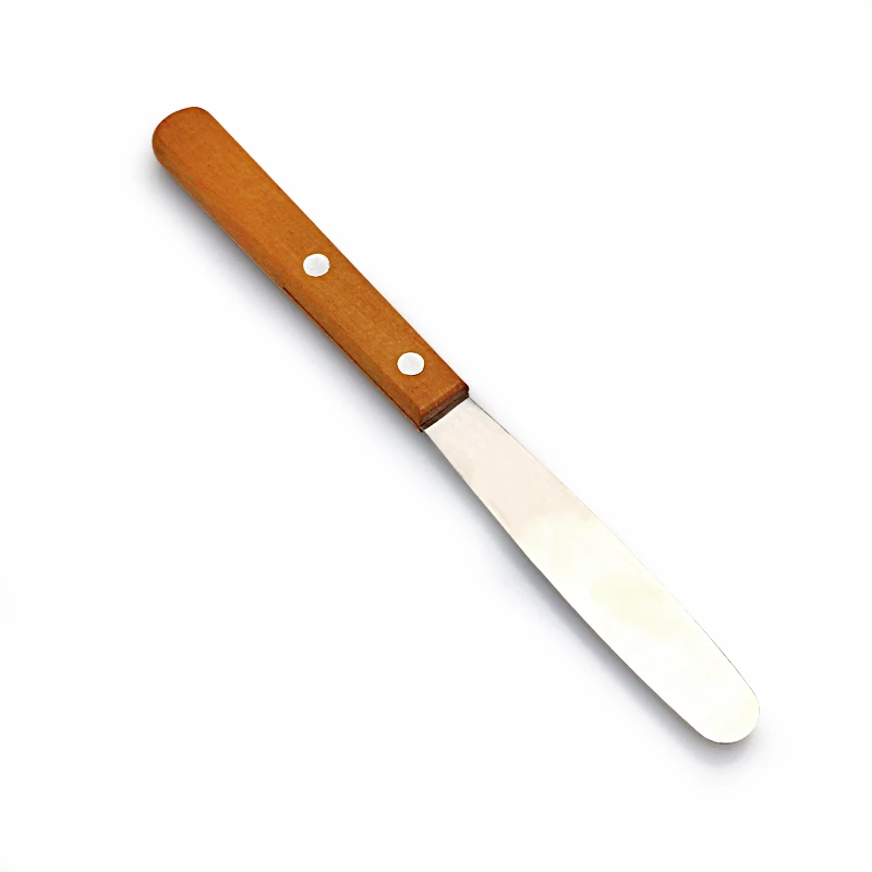 

Dental Mixing Spatula Stainless Steel Spatula Knife with Wooden Handle Dental Lab Plaster Mixing Spatula Knife Tools