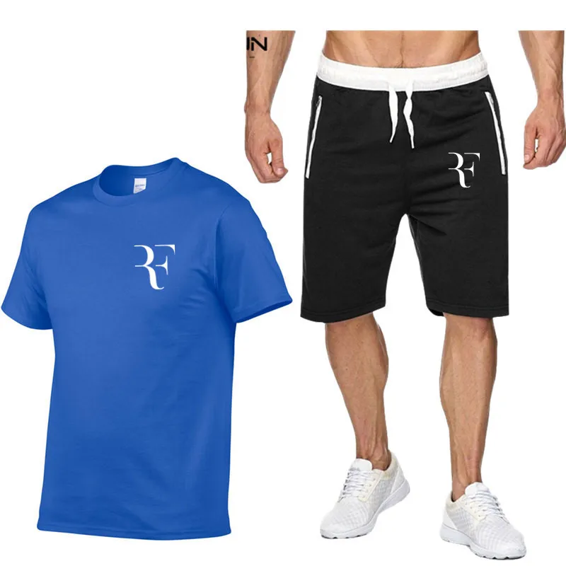 Спортивная одежда, мужские комплекты для бега, спортивный костюм, мужские шорты+ футболка, комплект из двух предметов, спортивный костюм для бега, тренировочные костюмы, спортивная одежда для бега