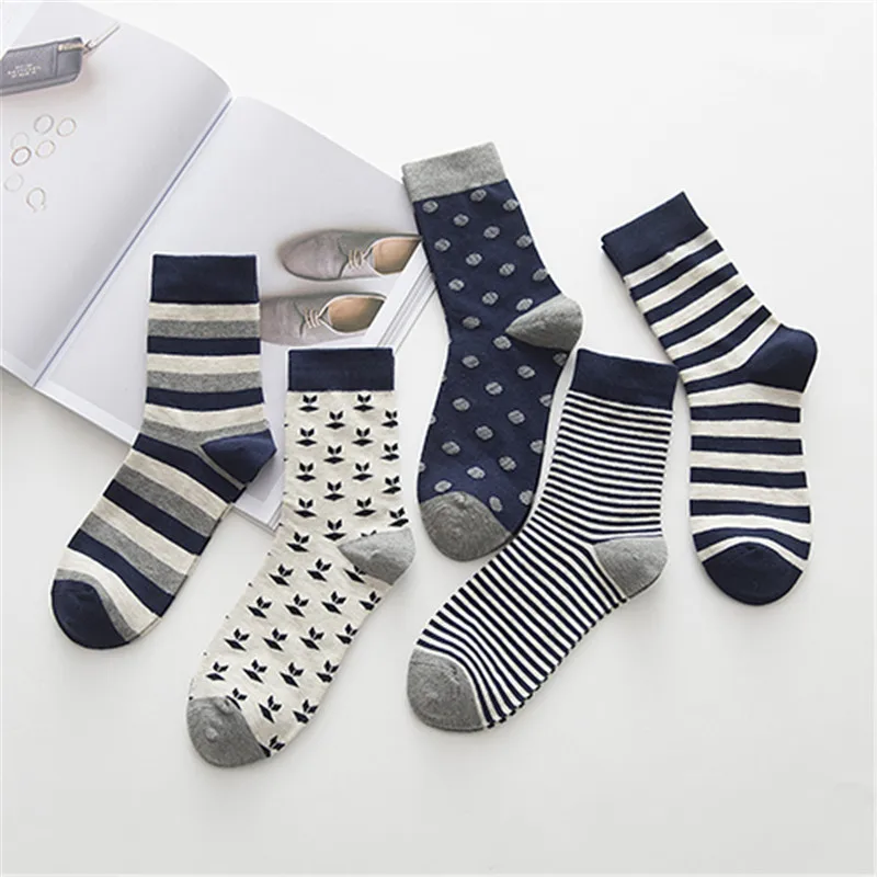 Package post impressionism qiu dong new Japanese jacquard socks cotton ...