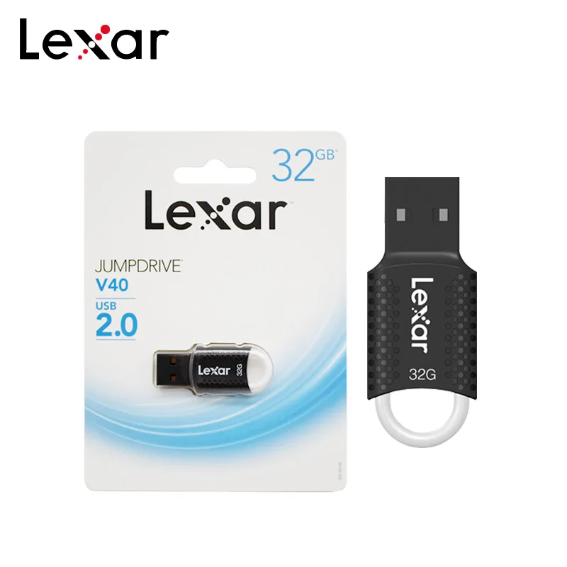 USB 2,0 Lexar V40 USB флеш-накопитель Высокая скорость 16 ГБ 32 ГБ V40 Флешка Мини U диск JumpDrive USB карта памяти