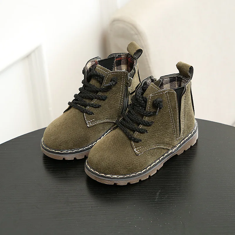 Новинка 2018 осенние ботинки для мальчиков и девочек студенческие детские с мягкой