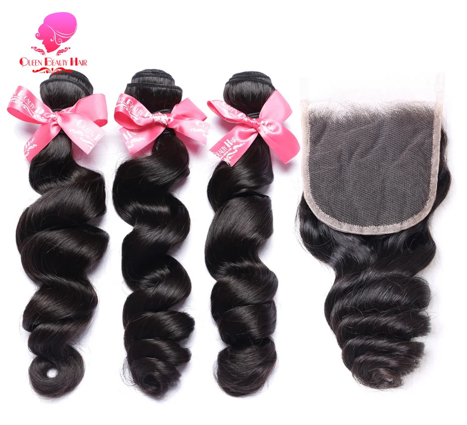 brazilian loose wavy with closure (2)
