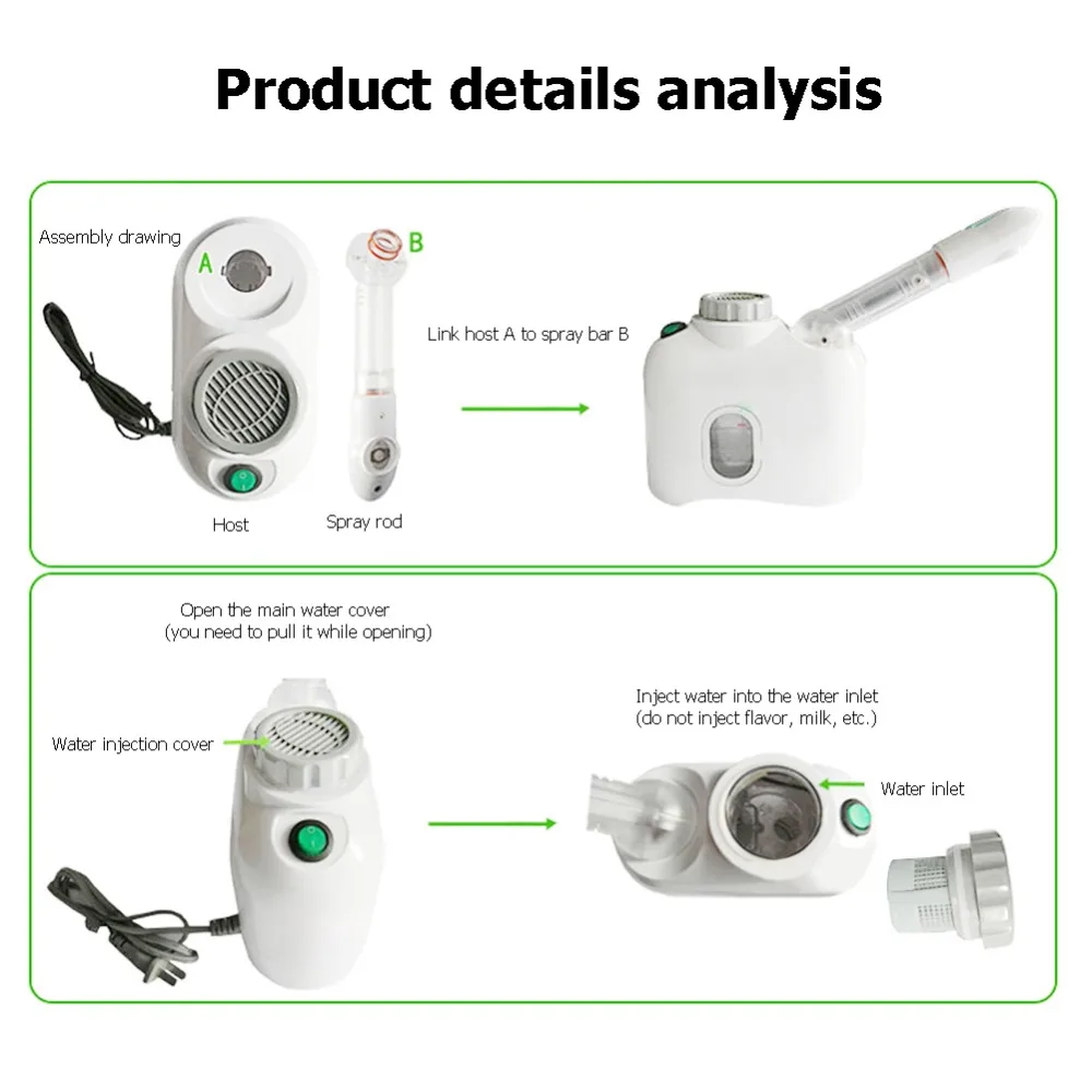 KINGDOMCARES KD-33C Nano Facial Steamer Mist Sprayer SPA Steaming Machine Beauty Instrument Atomizer Face Skin Care Tools (4)