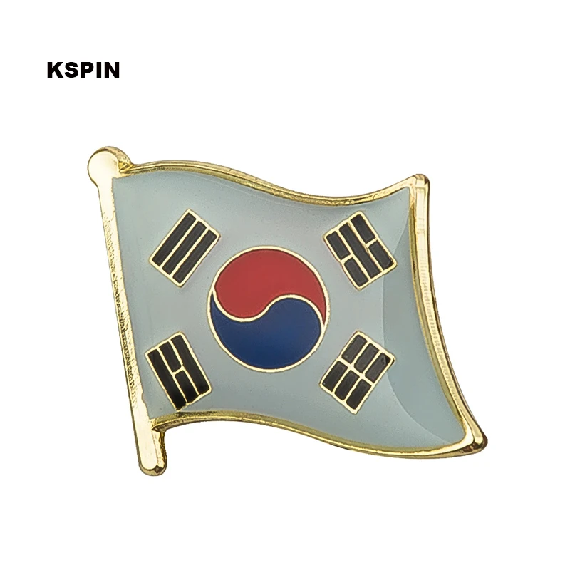 

South Korea flag pin lapel pin badge 10pcs a lot Brooch Icons KS-0074