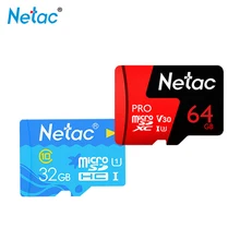 Memory Card Netac TF 64GB 32GB 16GB Micro SD Card 128GB High Speed on 3.0 MCR Class10 U3/U1 Flash Microsd Card for Phone