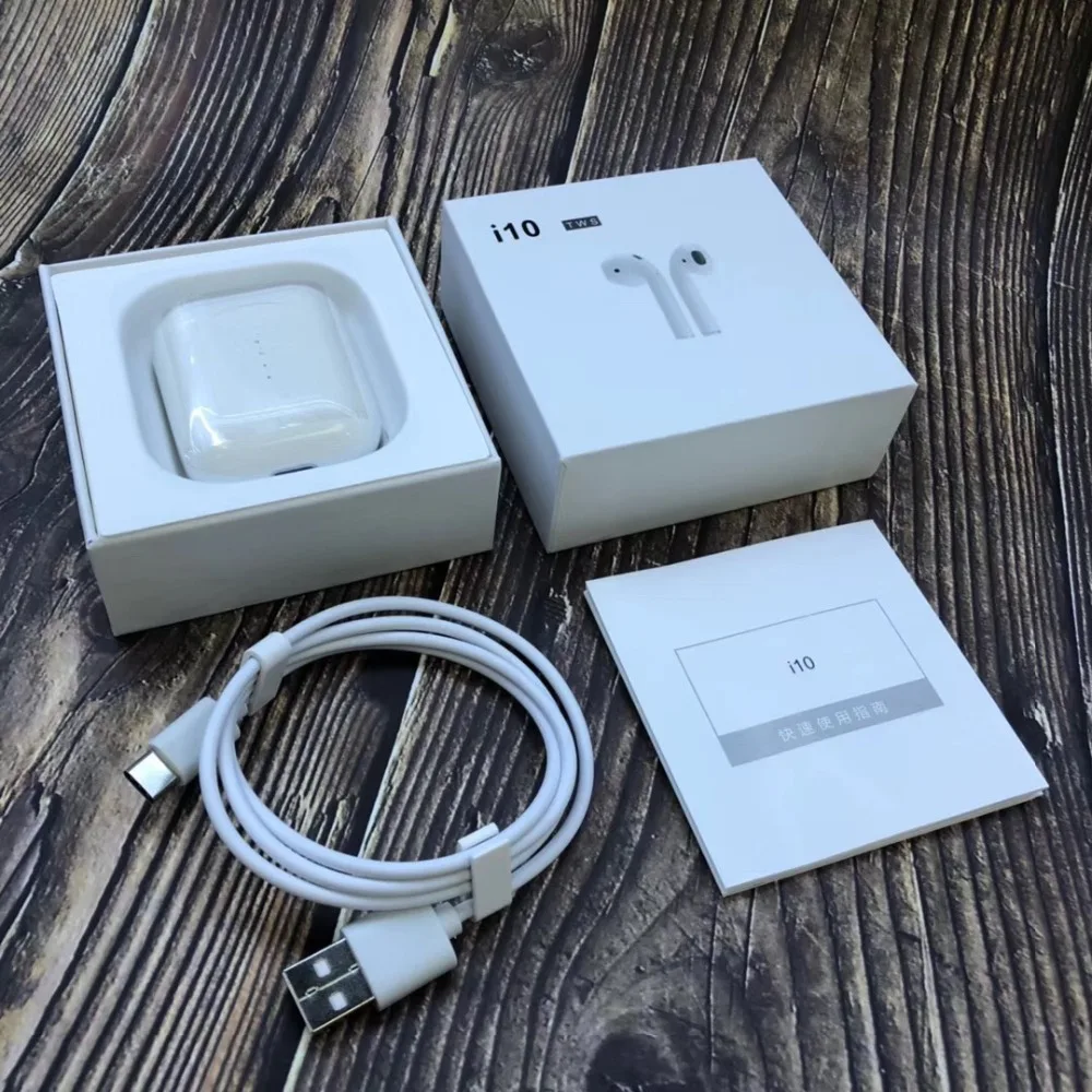 

i10 TWS Bluetooth 5.0 Earphones Earbuds Mini Stereo Sport Music Touch Control Headsets With Charging Box I9S Upgraded For Iphone