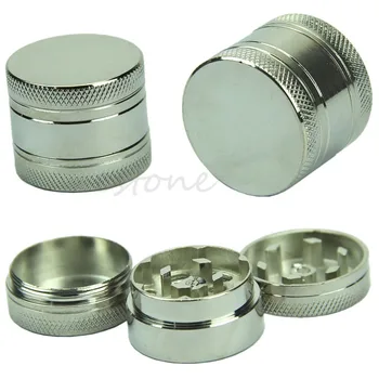 

1.1" Zinc Alloy Handle Muller Crank Herbal Mill Tobacco Grinder Crusher 3-layer