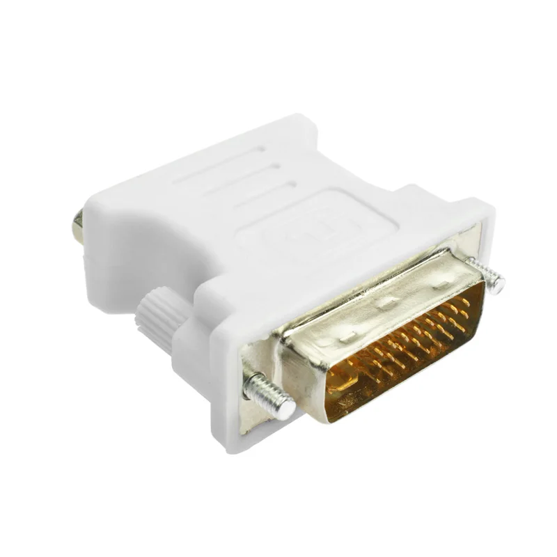 DVI в VGA адаптер конвертер DVI 24+ 5 Pin штекер для VGA Женский 1080P видео конвертер для HDTV компьютера ПК ноутбук проектор