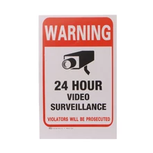 10 шт./лот, водонепроницаемый ПВХ CCTV, видеонаблюдение, стикер безопасности Предупреждение ющие знаки,, Прямая поставка