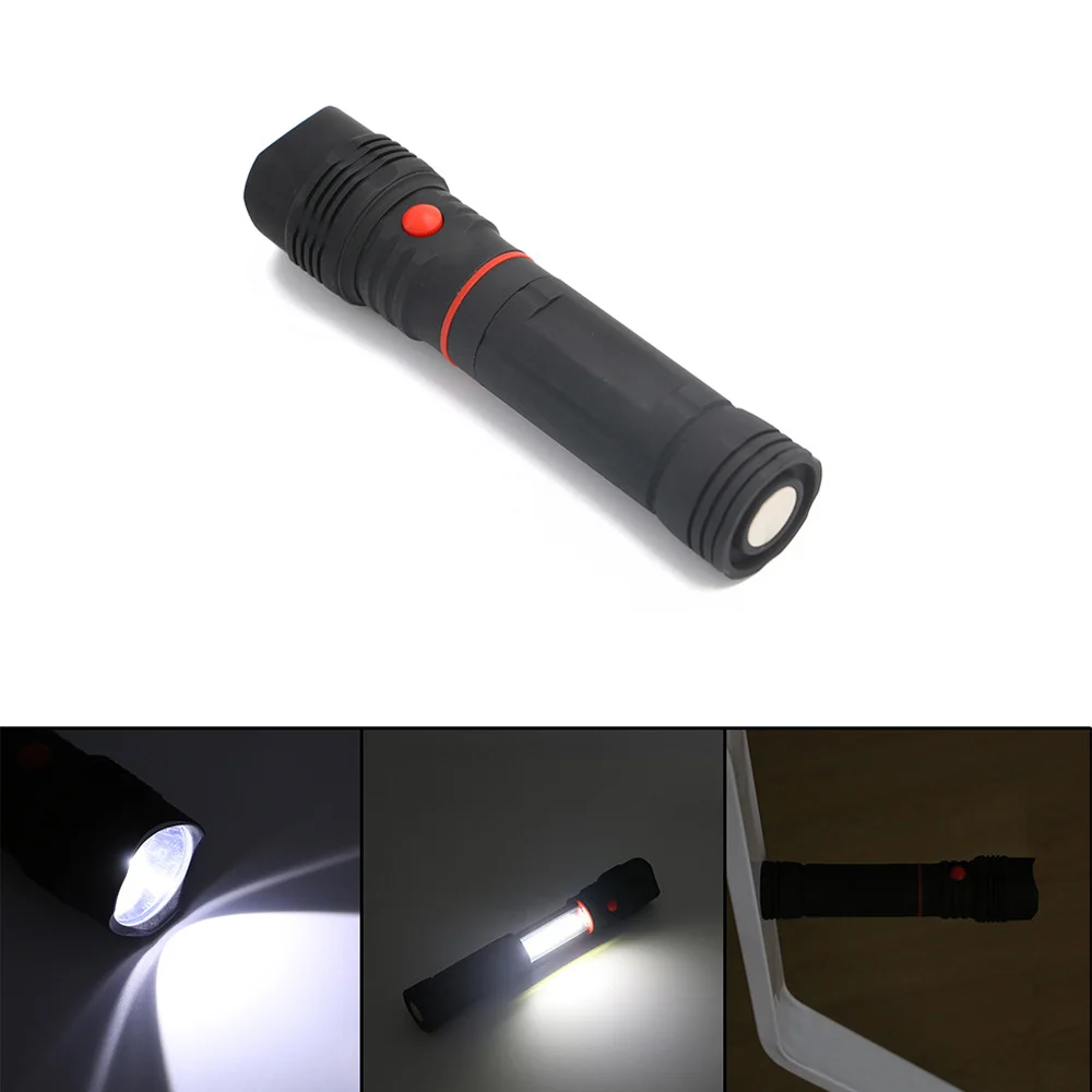 

2017 Portable Telescopic Magnetic COB Work Lights LED Light ABS Flashlight Outdoor Waterproof Lighting Inspection Lights 4*AAA