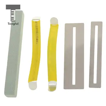 

Tooyful Replacements of Guitar String Spreader & Fretboard Fret Protector Guard with Grinding Stone Sanding Polish Luthier Tools