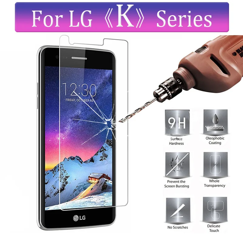 

Protective Glass For LG k7 k8 k10 k4 2017 k3 k20 plus Screen Protector k 7 8 10 Tempered Glas 9H 2.5D Protect Protection Film