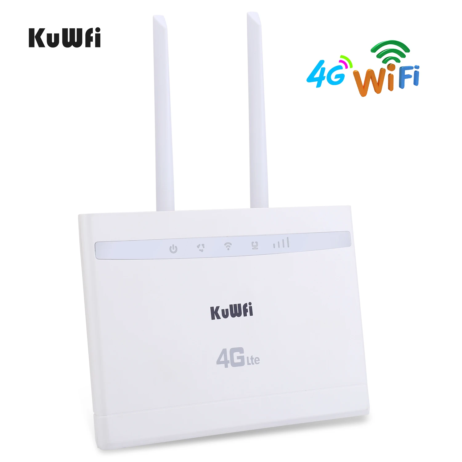  KuWfi 4G LTE CPE Router 150Mbps Wireless CPE Router 3G/4G SIM Card Wifi Router Support 4G to Wired 