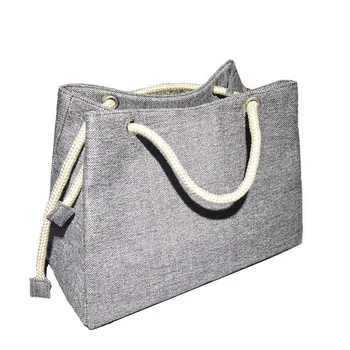 

AOILDLLI Fashion Women Linen Handbag Large Shopping Tote Holiday Big Basket Bags Summer Beach Bag Woven Beach Shoulder Bag