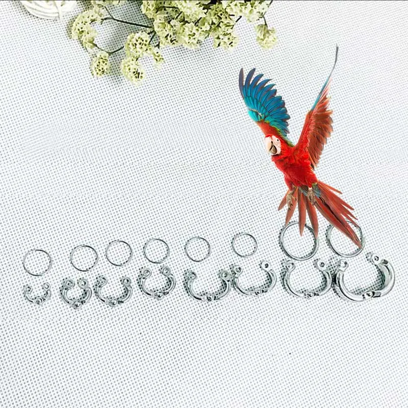 

2 Pcs/Set Parrot Leg Ring Alloy Outdoor Flying Training Pet Birds Pigeon Foot Rings 4/6/7/8/9/10/12/15MM E2S