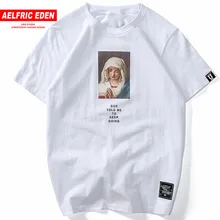 Aelfric Eden футболка уличная футболка с коротким рукавом с принтом Мэри Летние повседневные хлопковые топы в стиле хип-хоп футболки летние футболки KT54