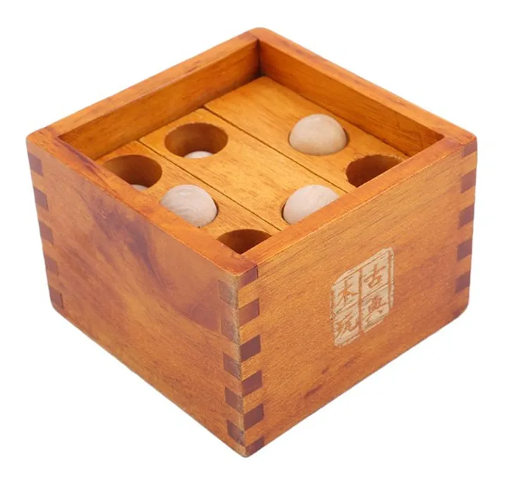 wooden puzzles cube box for kids 750-5