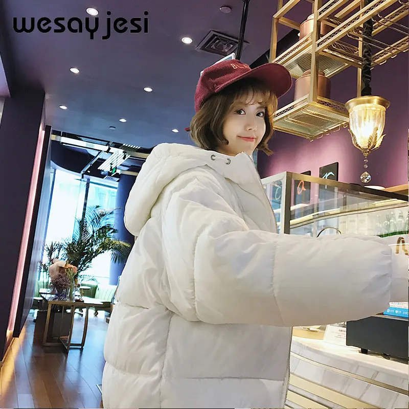 

Women Parkas Winter Ladies Casual Zipper Coats Woman Jackets Winter Women Slim Hooded Cotton Parkas Warm Coat Outwear 2018