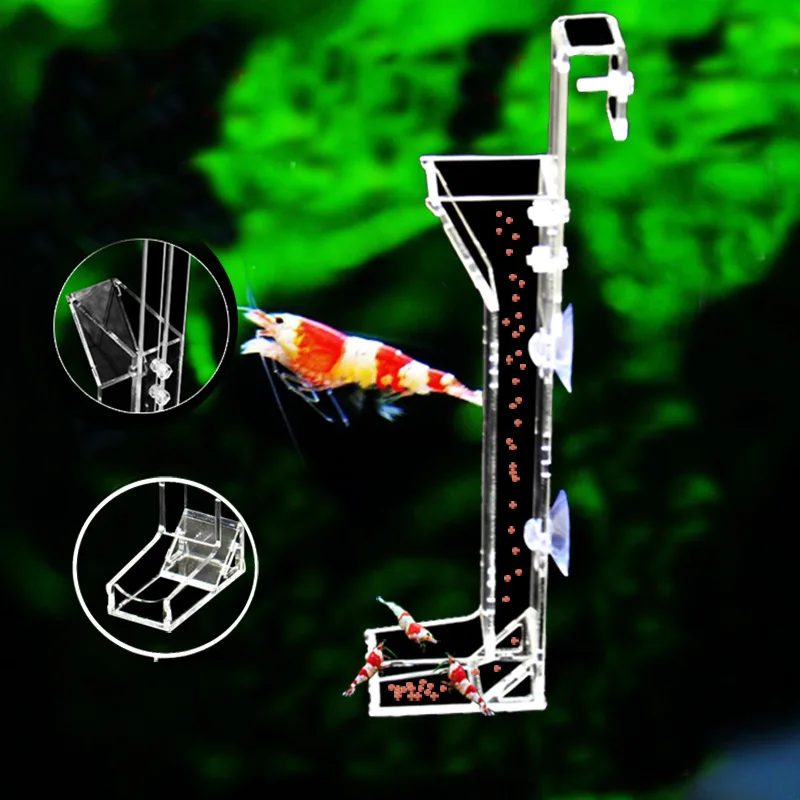 Акриловая аквариумная кормушка, трубка, рыбная креветка, еда, кормление, гранулы, мини-бит, диета, принадлежности