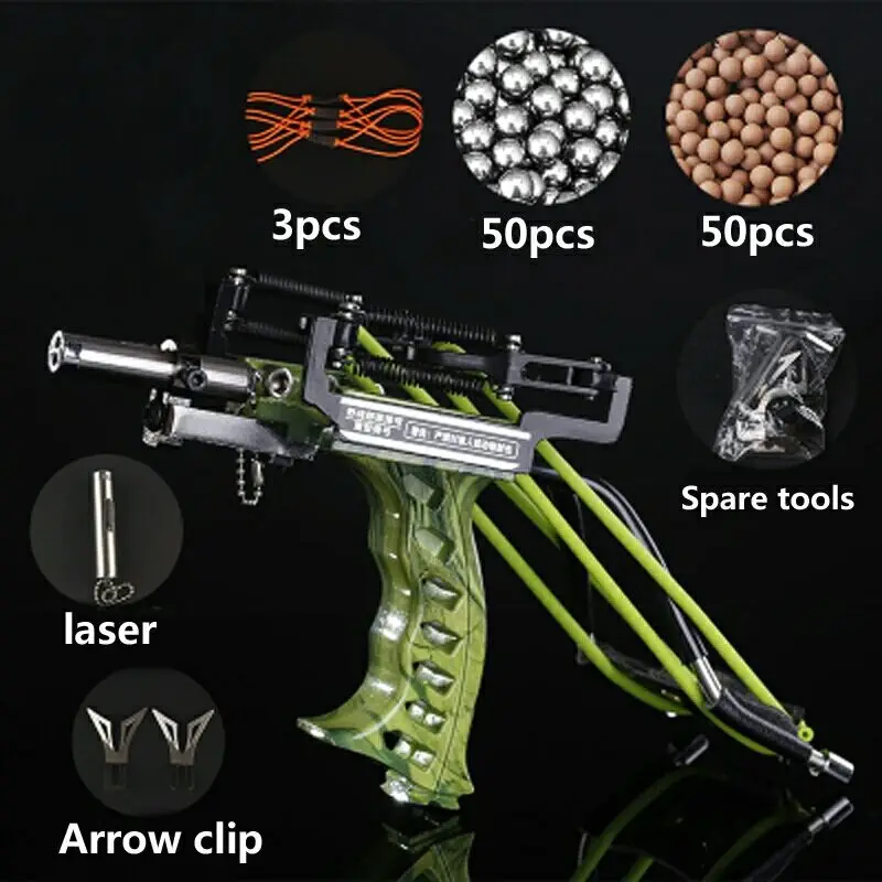 

Fish Crossbow Precision Outdoor Laser sight Fishing Slingshot Hunting Suit combination high quality Catapult Functional Clamp