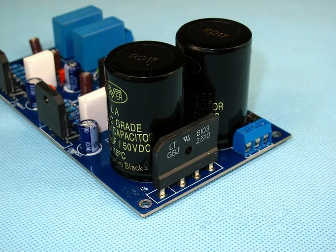 

10000UF filter capacitor 25A rectifier bridge UPC1237 horn circuit protection 2.0 channel 68W LM3886 HIFI stereo amplifier board
