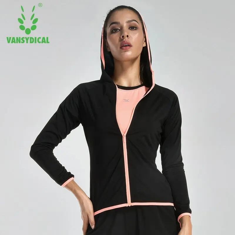 Vansydical спортивные толстовки для женщин рубашки йоги в тренажерном зале топы с