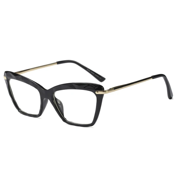 RFOLVE модные квадратные оправы для очков, женские брендовые ультралегкие очки с волнистым покрытием, УФ-оправа, оптическая линза 35 - Цвет оправы: C1 Black Frame