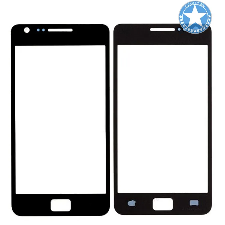 Black For Galaxy S2 LCD replacement Touch Outer top Glass Lens Screen Samsung SII i9100 Front | Мобильные телефоны и