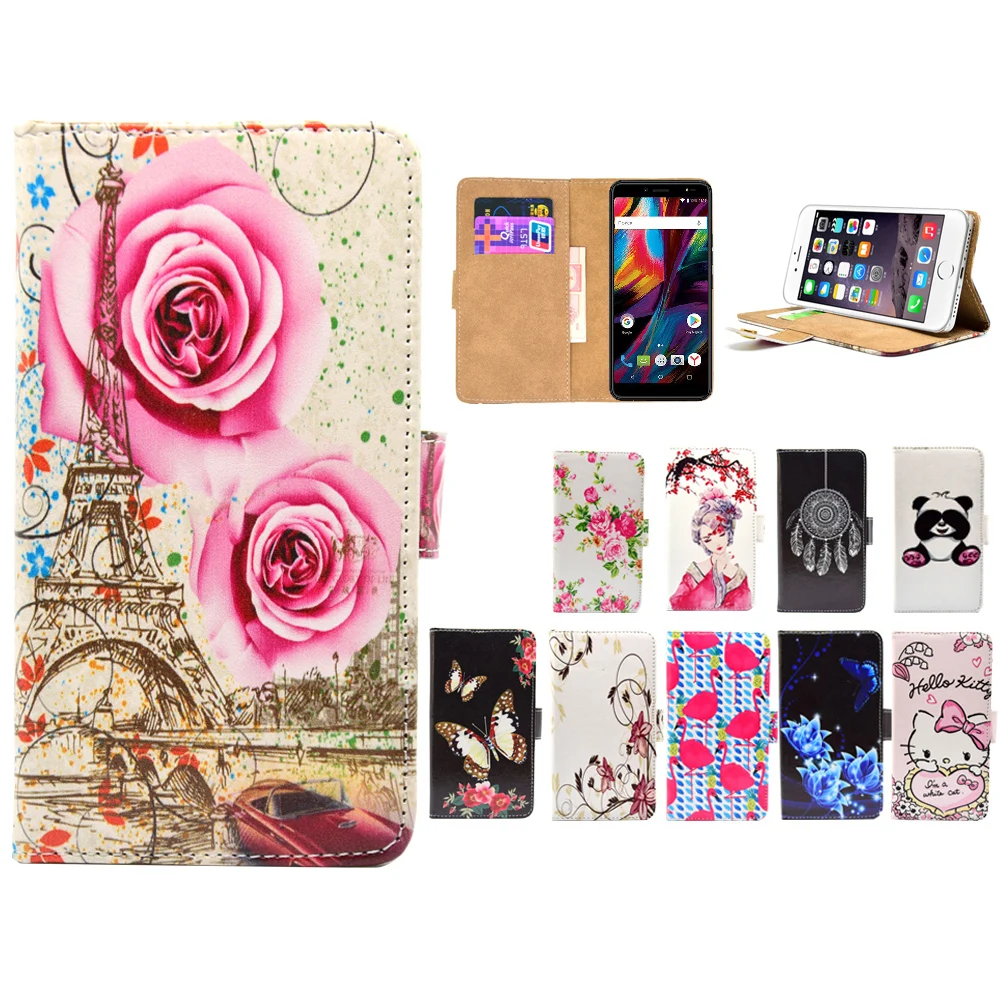 

LIHAIJUN 3C Higt quality Cartoon Flip pu leather Phone Cases Cover For BQ BQ-6001L Jumbo