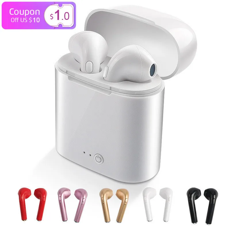 

I7s Tws Wireless Bluetooth In ear Single/pair Charging Box 3D Surround Earphones With Microphone For All Smart Phone