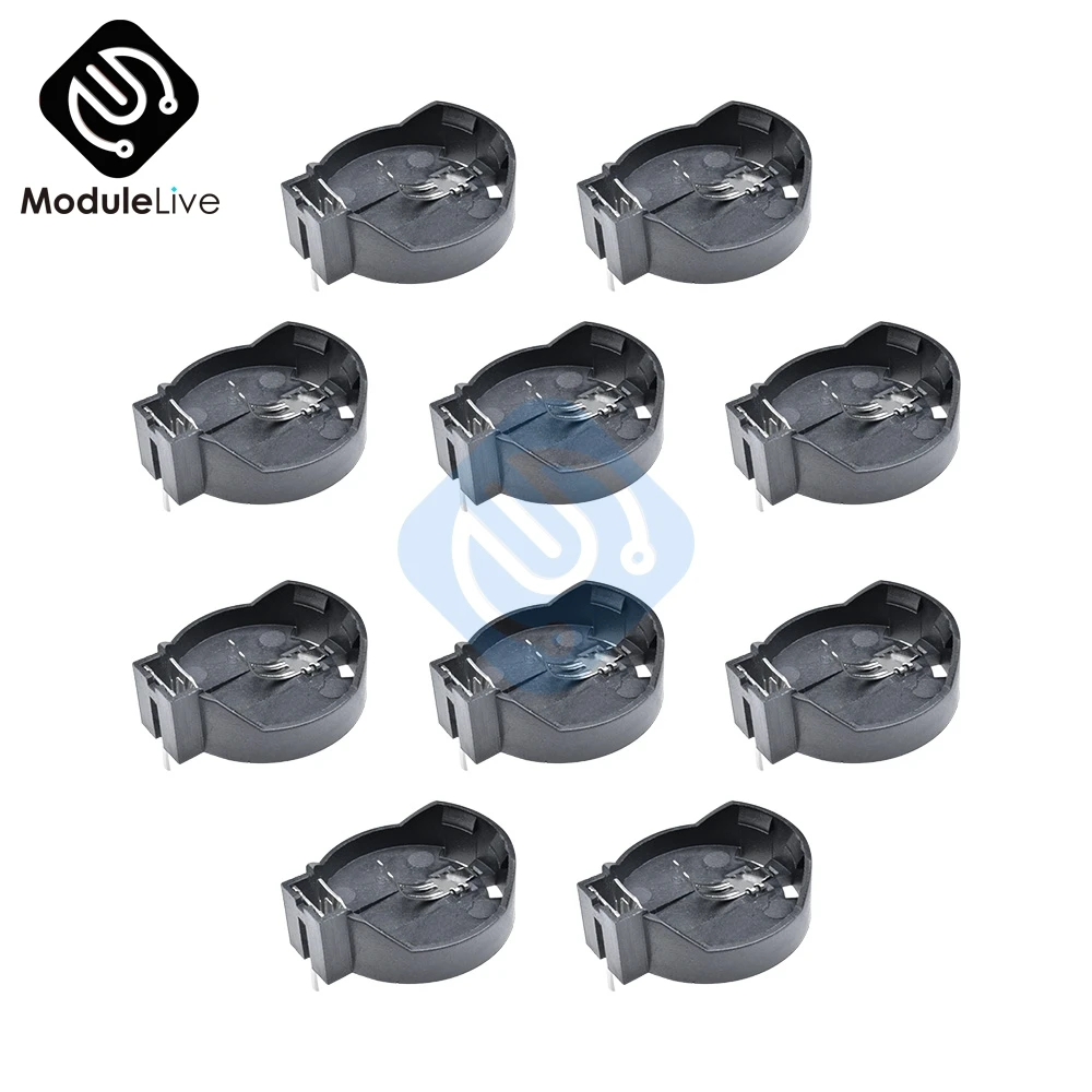 

10Pcs CR2025 CR2032 3V Button Coin Cell Battery Socket Holder Box Case GM