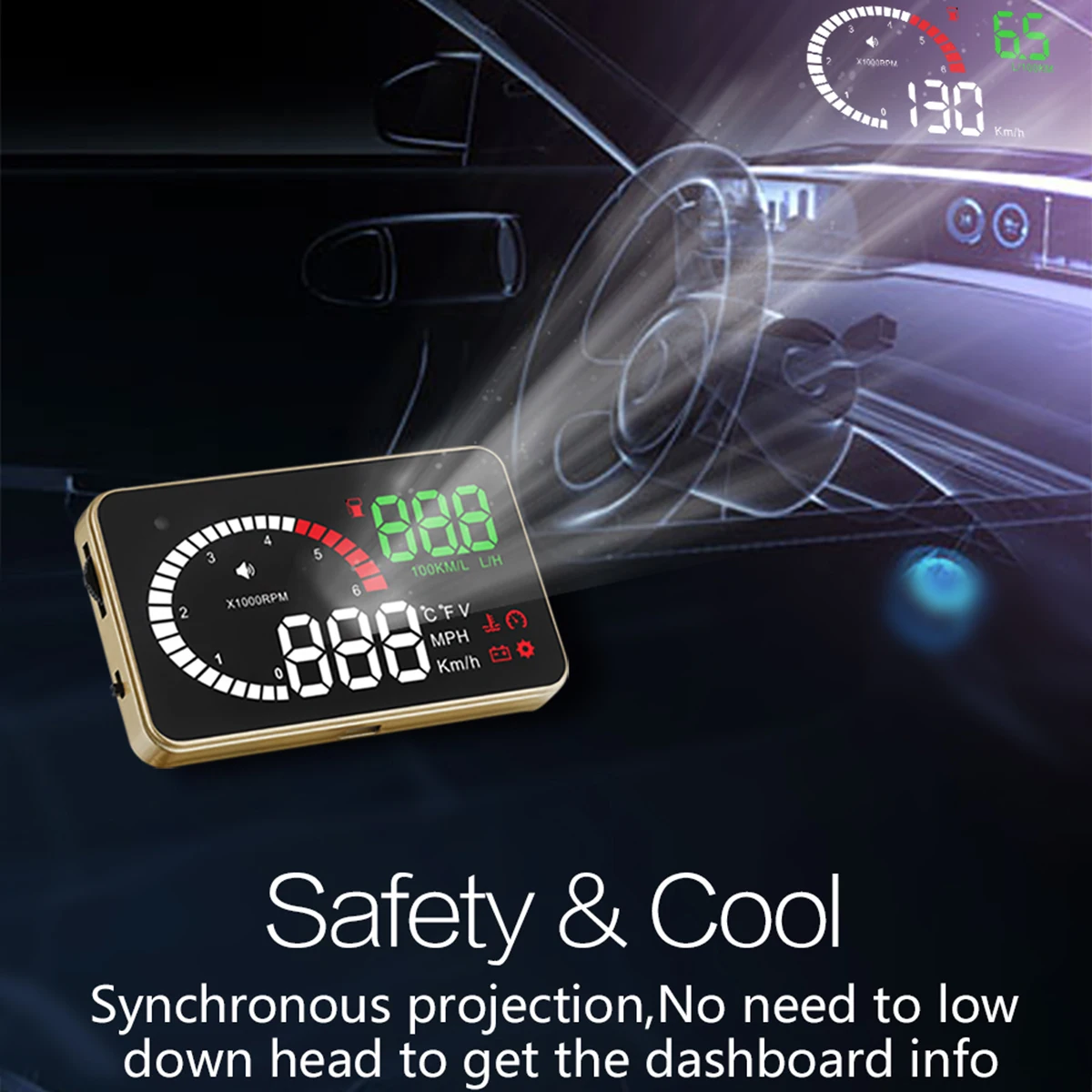 X6 3 5 дюймов Автомобильный Hud OBD2 дисплей OBD скоростной измеритель превышения
