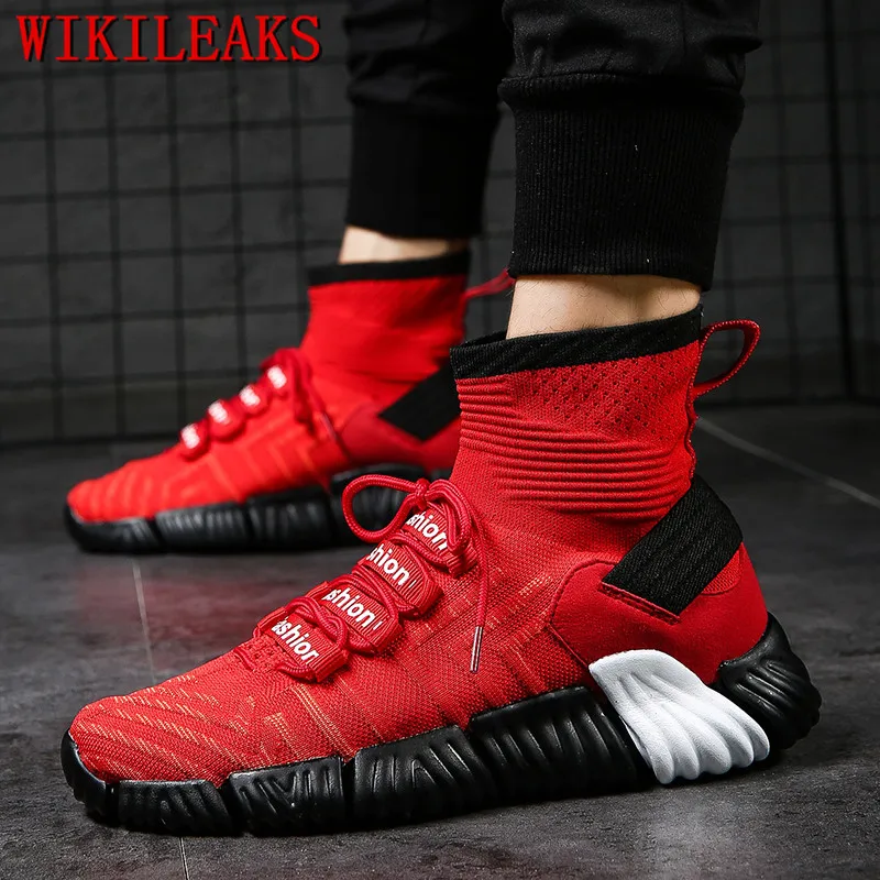 2019 high top star shoes men luxury brand breather mesh white sneakers designer mens shoes ...