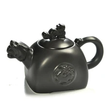 Креативный керамический чайный горшок с головой тигра, аксессуары для чая, набор чайников пуэр, керамическая печь высшего класса, китайская фарфоровая посуда, чайник s