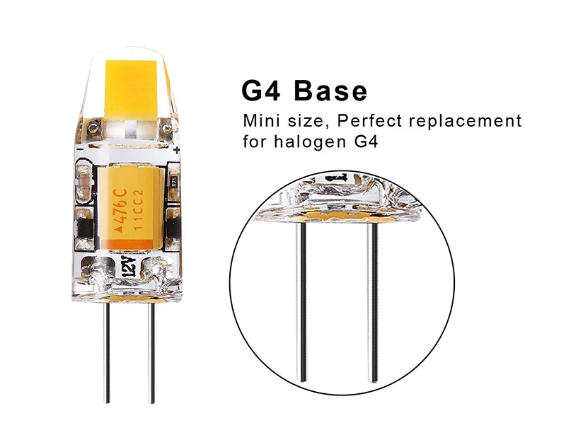 20 штук Мини G4 удара светодиодный Лампа 12 V AC DC 1 W светодиодный G4 лампа лампады свет высокое качество лампочки для замены 10 W галогенная лампа