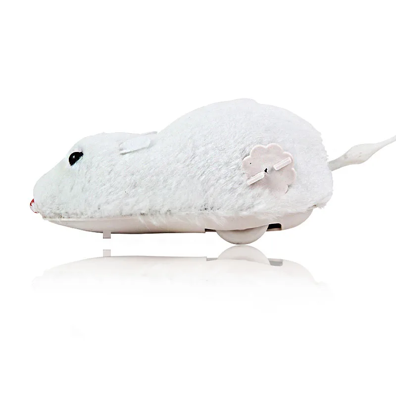 Hot Creative Funny Clockwork Spring Power Plush Mouse Toy multi color Cat Dog Playing Toy Mechanical Motion Rat Pet Accessories