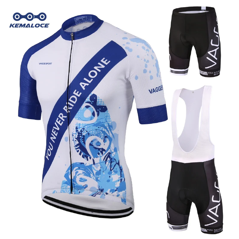 

Kemaloce Blue Female 2019 Cycling Clothes Uniforms Short Sleeve Bicycle Wear Suits Breathable Ropa Ciclismo Women Bike Clothing