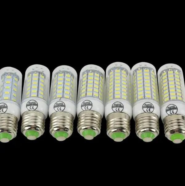 

New E27 LED Lamp 220V 240V SMD5730 LED Bulb 360 Degree Lighting 24 36 48 56 69 81 89 LEDs Bombillas LED Corn Light No Flickering