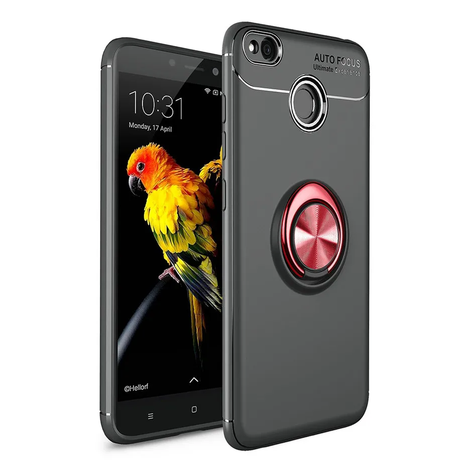 Black and Red Адсорбционный чехол для телефона для Xiomi Xiaomi RedMi 4X чехол противоударный Redmi 4 X защитный чехол для Coque Xiaomi RedMi4X чехол - Цвет: Black and Red