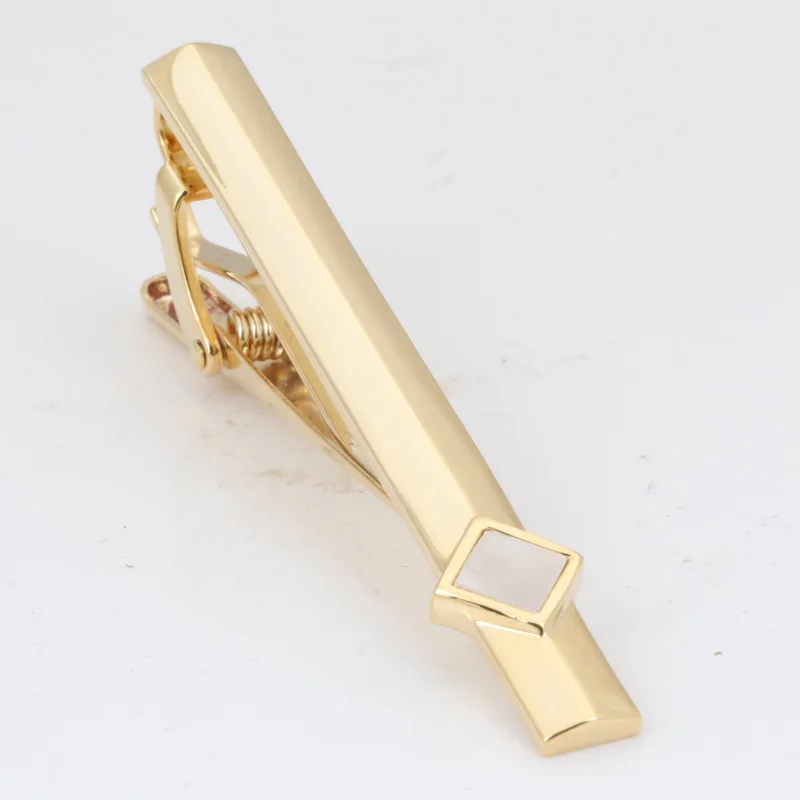 

classic Fashion Gentleman Slim Collar Black-Ended Tie Clip Black Golden And Silver Men Accessories Top Quality